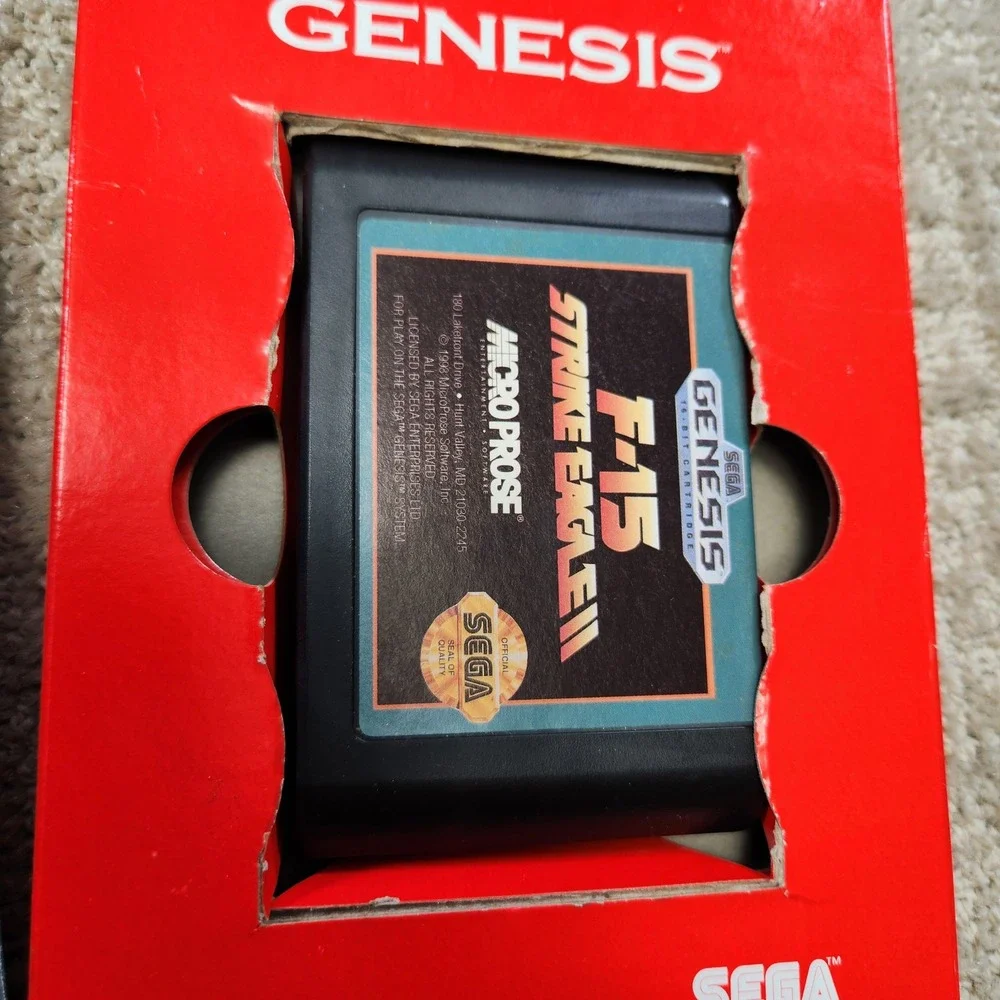 F-15 Strike Eagle II Sega Genesis Game CIB MicroProse 1993 T-104036